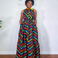 Moni sleeves Long Dress