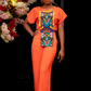 Fanti orange wide leg pants