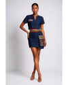 Ivy Demin Crop Top (Blue)