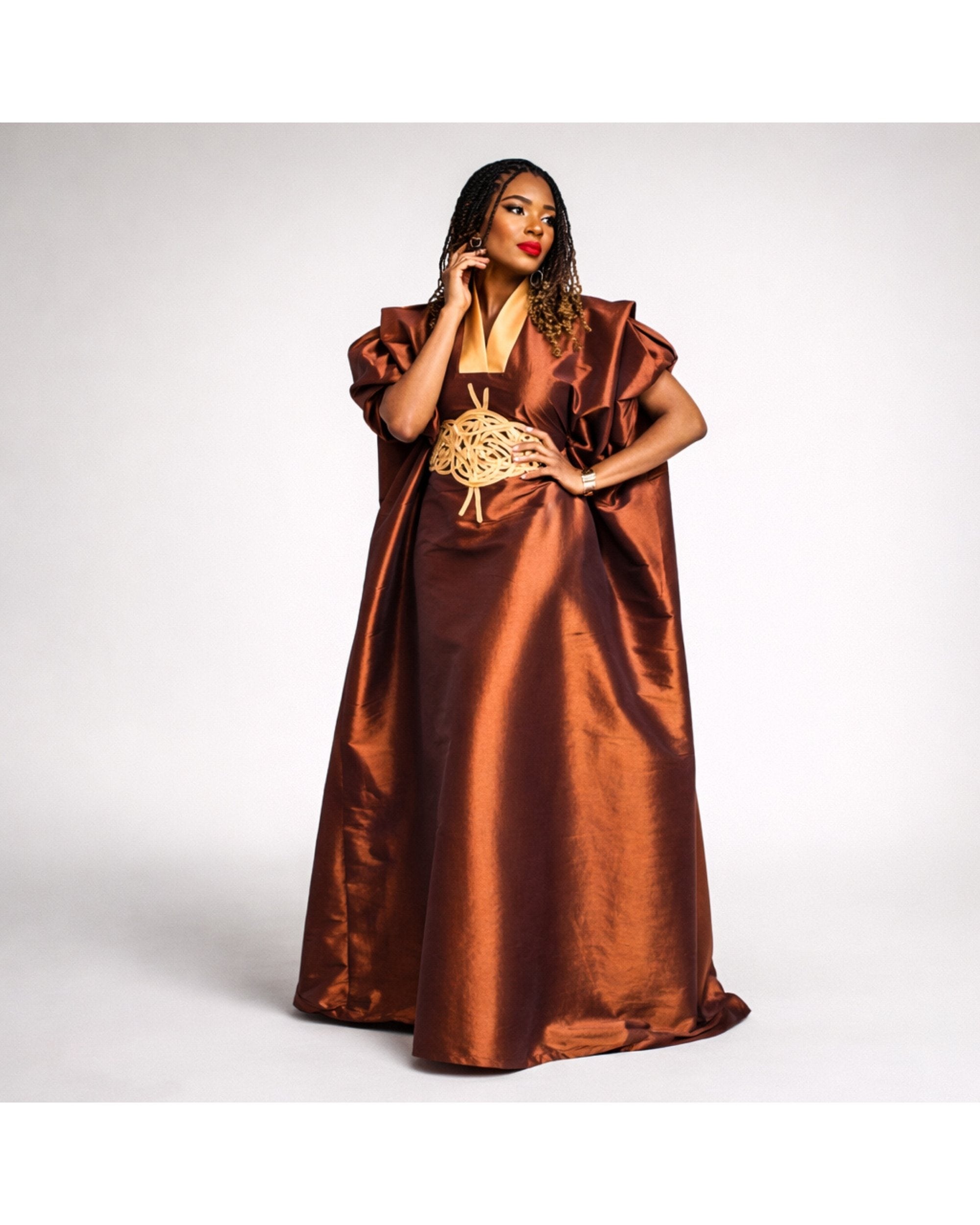 bubu dress Jummy Gorgeous Gown Free size M, L, XL, 2XL, and 3XL This garment exemplifies the blend of contemporary style with heritage GINA Mikado Silk Rich Aunty