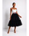 Marisol Midi Tulle skirt  (Black)
